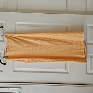 Something New,NWOT, Mila Slit Maxi Skirt,Orange,Small